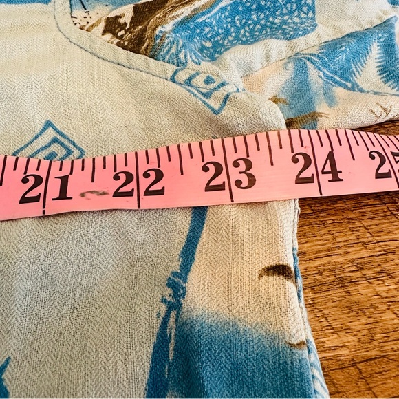 Caribbean Joe Sz L Silk Hawaiian Beach Shirt Button - Picture 7 of 9